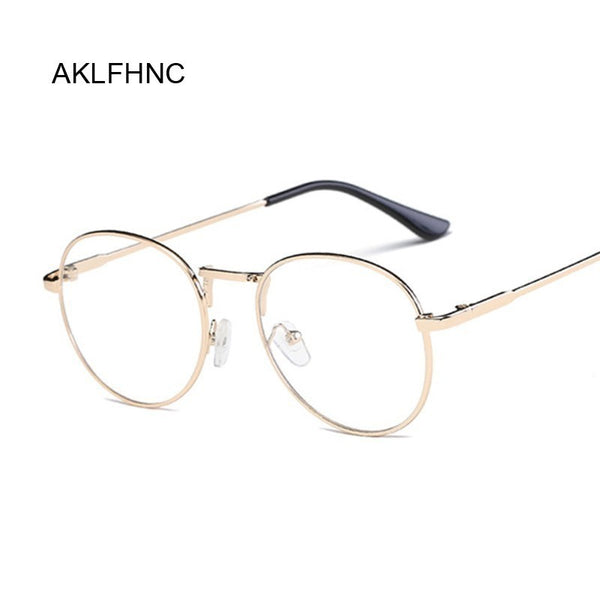 New Fashion Men Glasses Frame Women Eyeglasses Frame 2019 Vintage Round Clear Lens Glasses Optical Spectacle Frame